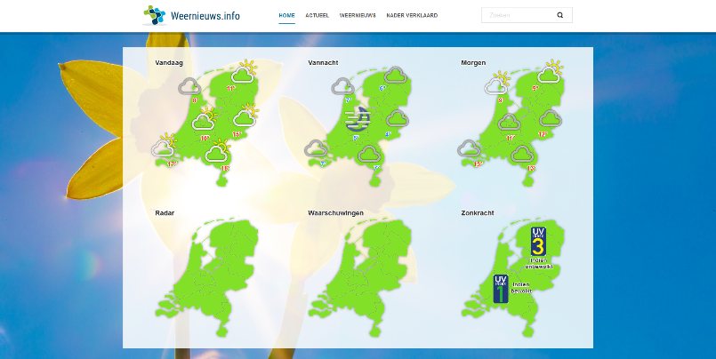 Voorbeeld van Weernieuws.info